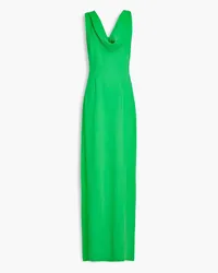 Oscar de la Renta Draped crepe gown - Green Green