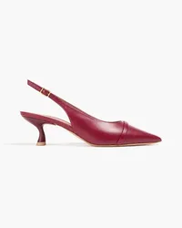 Malone Souliers Jama leather slingback pumps - Burgundy Burgundy