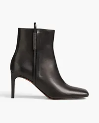 Brunello Cucinelli Bead-embellished leather ankle boots - Black Black