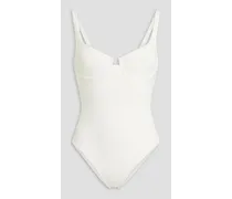 Sanremo ribbed swimsuit - White