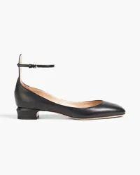 Valentino Garavani Tan-Go leather ballet flats - Black Black