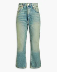 RE/DONE 70s faded high-rise straight-leg jeans - Green Green