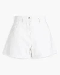 Maje Frayed denim shorts - White White