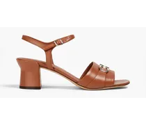 Ondina 55 embellished leather sandals - Brown
