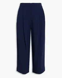 Adam Lippes Pleated crepe culottes - Blue Blue