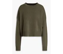 Cropped cashmere sweater - Green