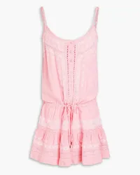 Melissa Odabash Karen embroidered woven mini dress - Pink Pink