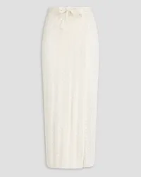 Holzweiler Crochet-knit cotton midi wrap skirt - White White