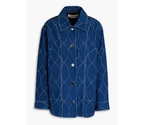 Quilted cotton jacket - Blue