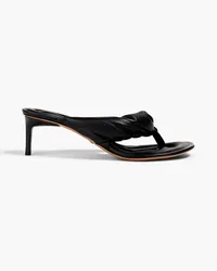 Jacquemus Mari twisted padded leather sandals - Black Black