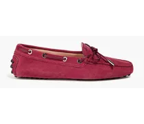 TOD'S Suede loafers - Burgundy Burgundy