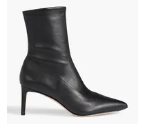 Lexi stretch-leather ankle boots - Black
