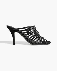 Ferragamo Jessa knotted leather mules - Black Black