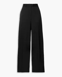 ATTICO Jagger stretch-wool twill straight-leg pants - Black Black