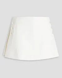 Halston Hallie cotton-twill shorts - White White