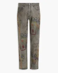 John Elliott + Co Daze printed denim jeans - Gray Gray