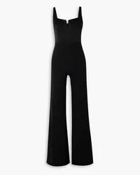 GALVAN Paneled crepe jumpsuit - Black Black