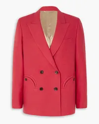 Blazé Milano Double-breasted linen blazer - Red Red