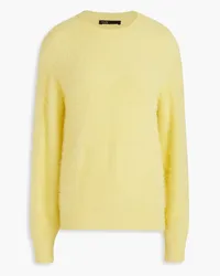 Maje Velour sweater - Yellow Yellow