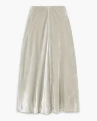 Vince Purl Edge velvet midi skirt - Gray Gray