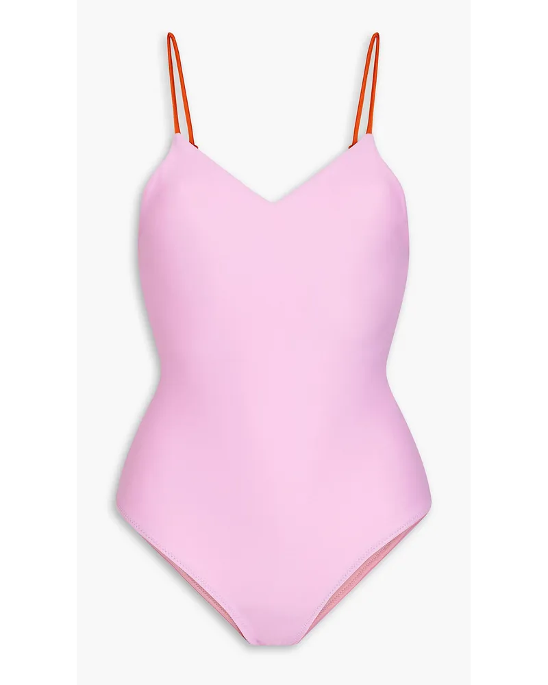 Ava two-tone swimsuit - Pink