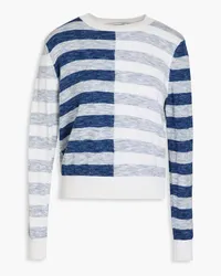 Autumn Cashmere Striped cotton sweater - Blue Blue