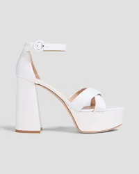 Gianvito Rossi Sheridan jersey platform sandals - White White