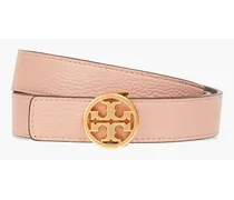 Pebbled-leather belt - Pink