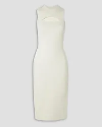 Victoria Beckham VB Body cutout stretch-knit midi dress - White White