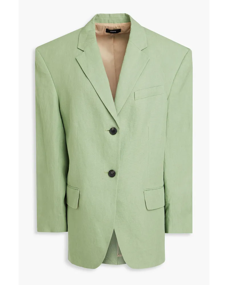 Theory Linen blazer - Green Green