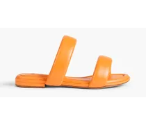 Lilla padded leather sandals - Orange