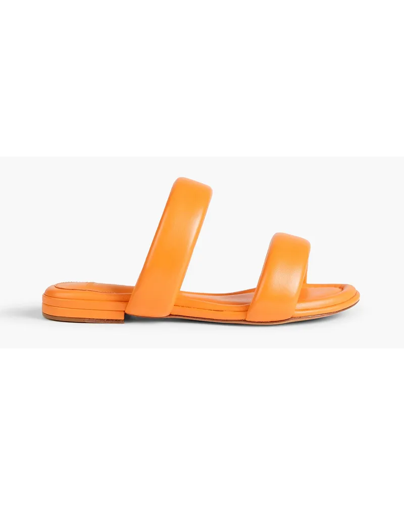 Alexandre Birman Lilla padded leather sandals - Orange Orange