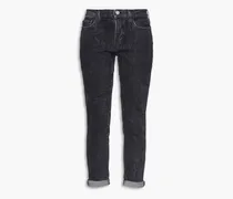 Le Garcon cropped mid-rise tapered jeans - Gray