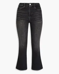 Frame Denim Le Crop Mini Boot cropped mid-rise bootcut jeans - Black Black