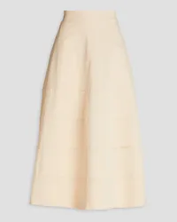 Gentryportofino Stretch-cotton twill midi skirt - White White