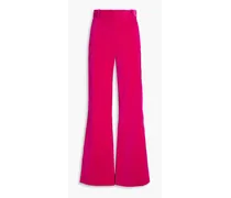 Cotton-blend velvet flared pants - Pink