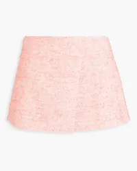 Maje Ribbed cashmere and silk-blend maxi skirt - Pink Pink