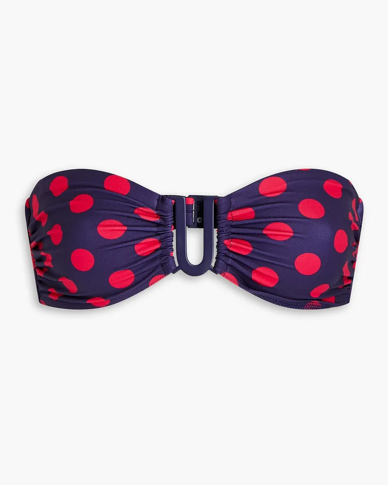 Zimmermann Polka-dot bandeau bikini top - Blue Blue