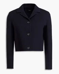 Theory Cropped wool and cashmere-blend felt jacket - Blue Blue