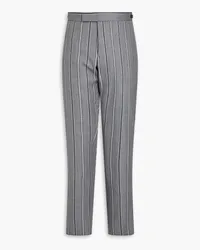 Thom Browne Striped wool-twill pants - Gray Gray