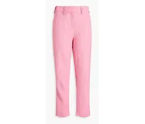 Twill tapered pants - Pink