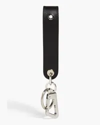 Montblanc Texutred-leather keychain - Black Black