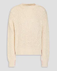 Acne Studios Crocheted cotton sweater - White White