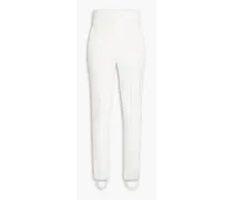 Pinzon stretch-wool tapered stirrup pants - White