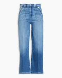 Paige Aubrey mid-rise wide-leg jeans - Blue Blue