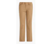 Cotton straight-leg pants - Neutral