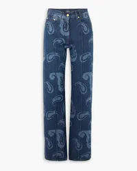 Jacquemus Bordado mid-rise straight-leg jeans - Blue Blue