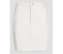 Denim mini skirt - White