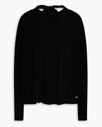 RED Valentino Ribbed wool and cashmere-blend sweater - Black Black