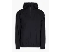Crinkled shell hooded jacket - Black